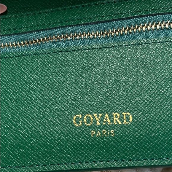 Goyard Green and Black Patterned Wallet Set - Picture 2 of 10